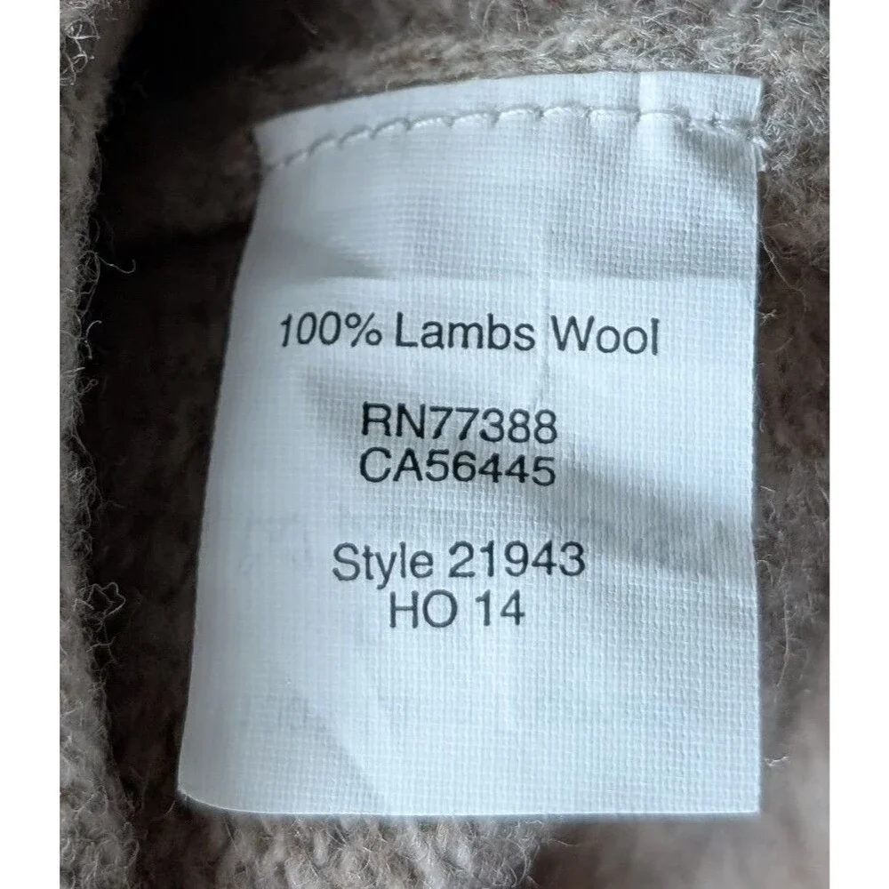 J.Crew Men's 100% Lambswool Sweater - Cozy Pullover with Shawl Collar Size Med